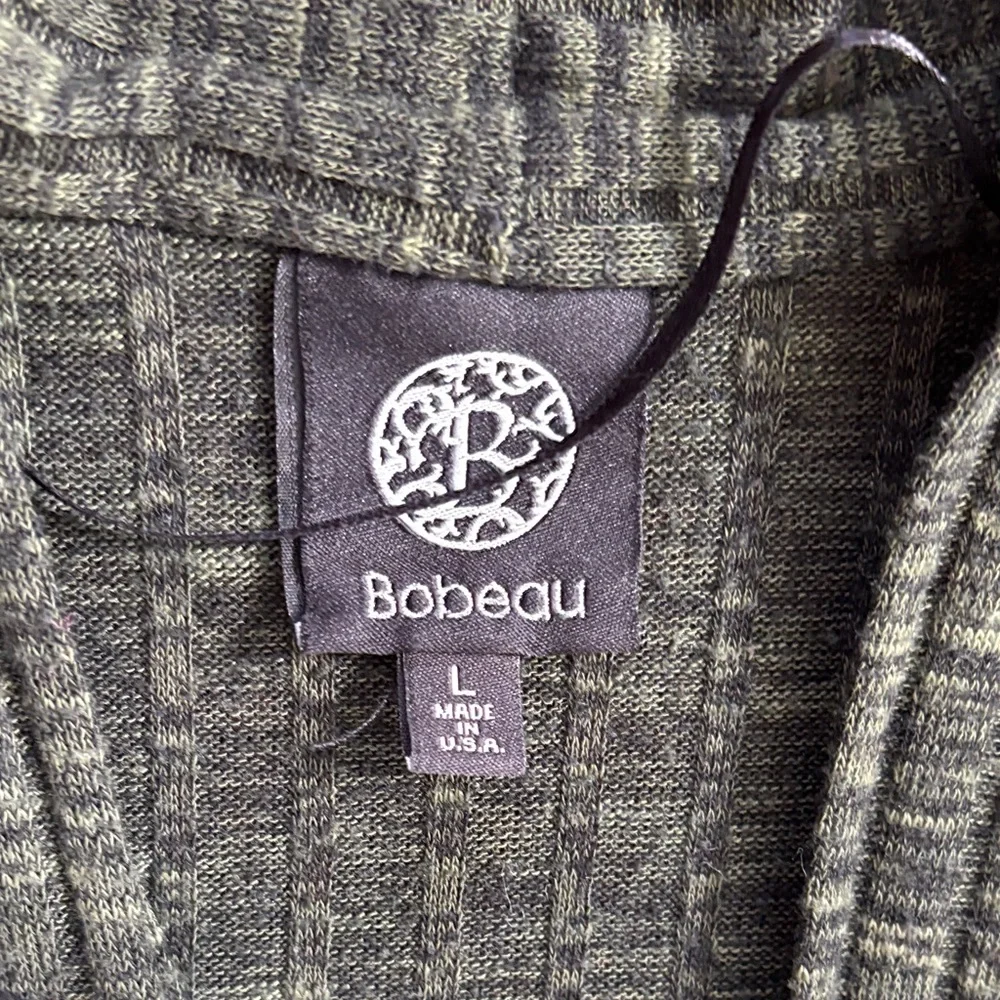 Bobeau Forest Green 3/4 length Cardigan  Large - Picture 3 of 7